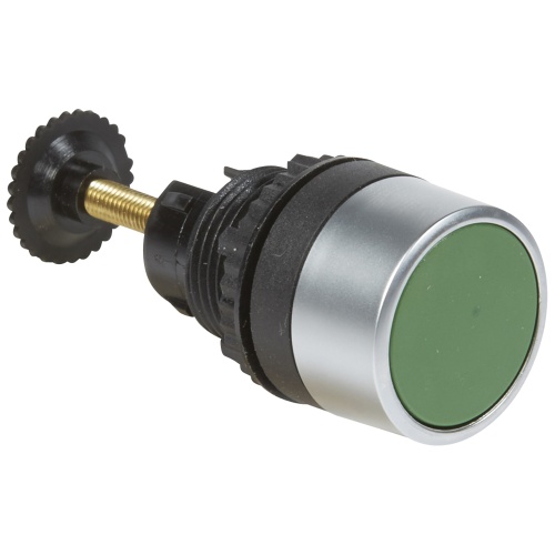 Кнопка с удлиненным штоком для механического сброса - Osmoz - для комплектации - без подсветки - IP 65 - зеленый | код 023862 |  Legrand